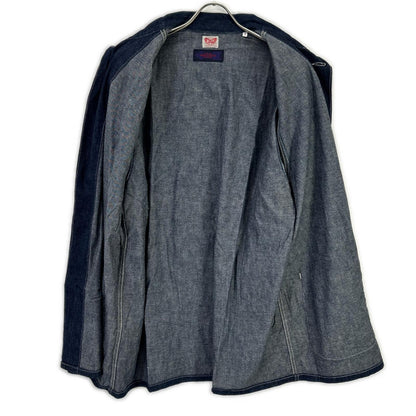 BLUEBLUE Indigo Floral Denim Coverall Size 3