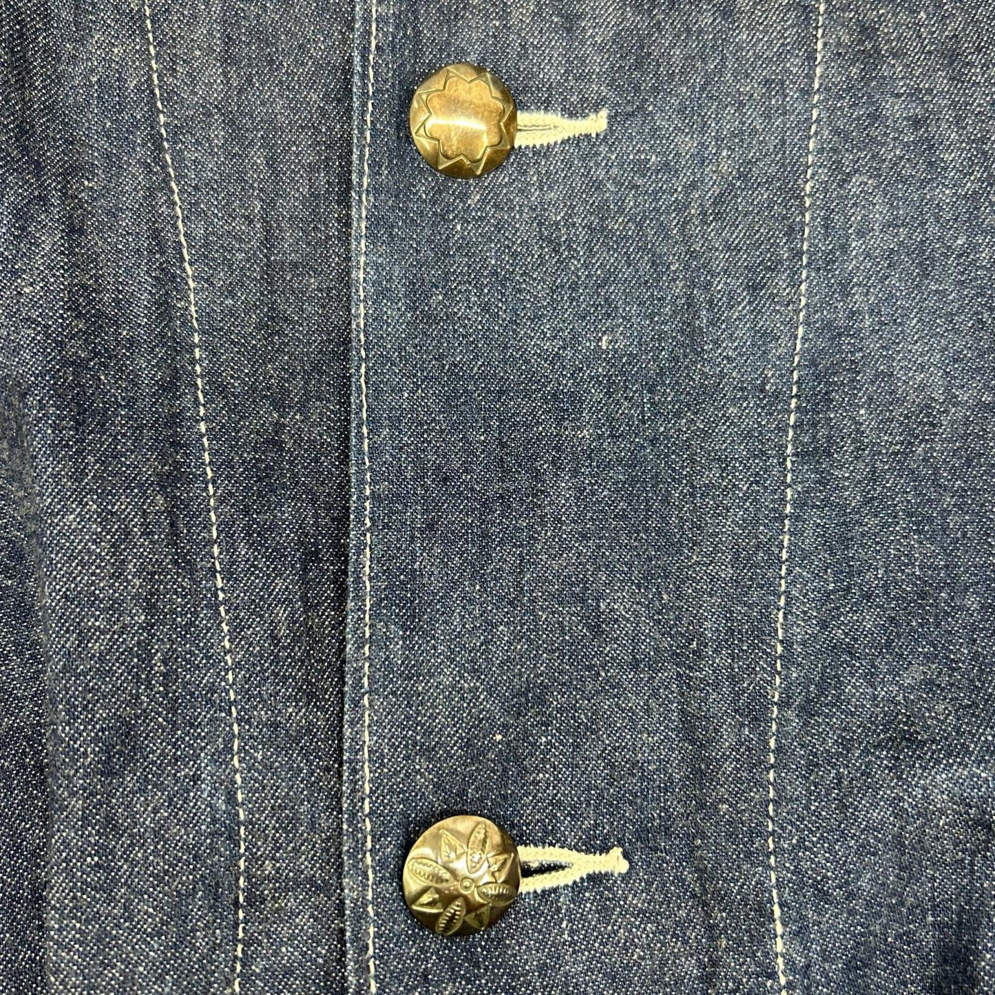 BLUEBLUE Indigo Floral Denim Coverall Size 3