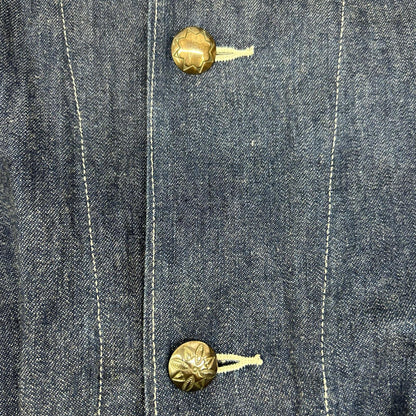 BLUEBLUE Indigo Floral Denim Coverall Size 3