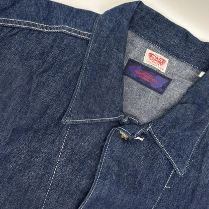 BLUEBLUE Indigo Floral Denim Coverall Size 3