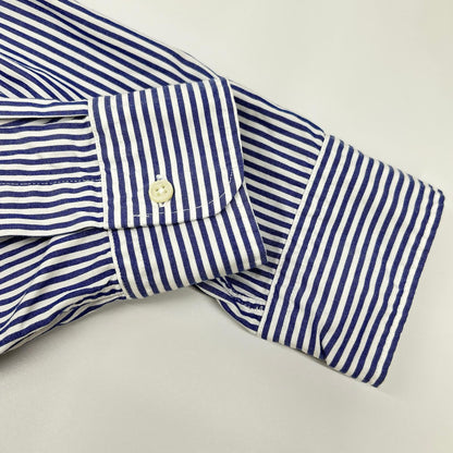 Mountain Research Blue Stripe Embroidery Shirt Size XL