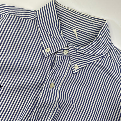 Mountain Research Blue Stripe Embroidery Shirt Size XL