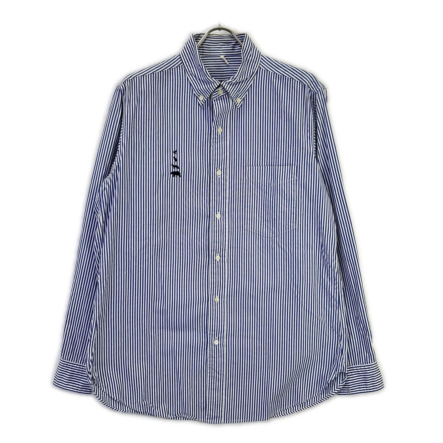 Mountain Research Blue Stripe Embroidery Shirt Size XL