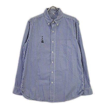 Mountain Research Blue Stripe Embroidery Shirt Size XL