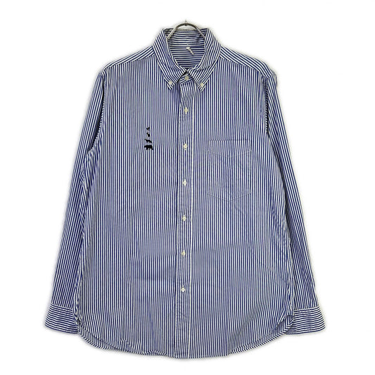 Mountain Research Blue Stripe Embroidery Shirt Size XL