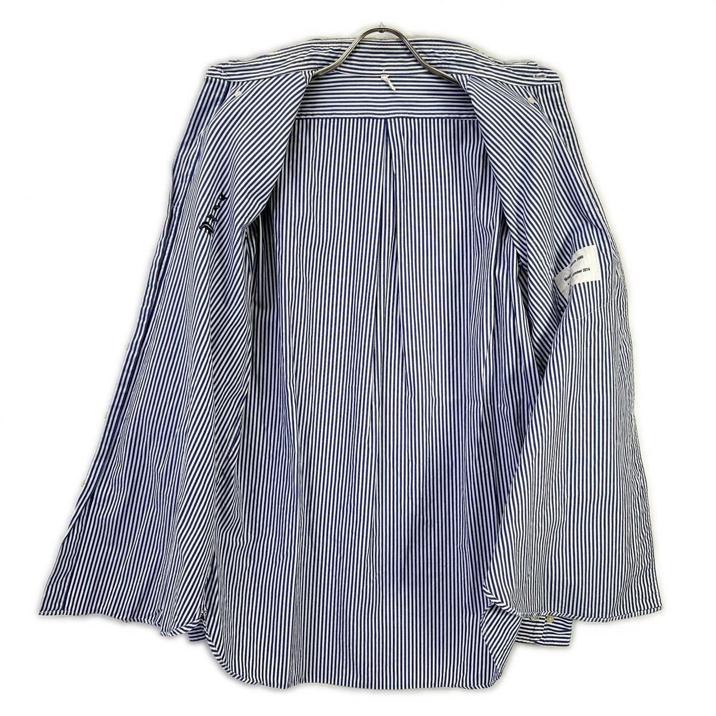 Mountain Research Blue Stripe Embroidery Shirt Size XL