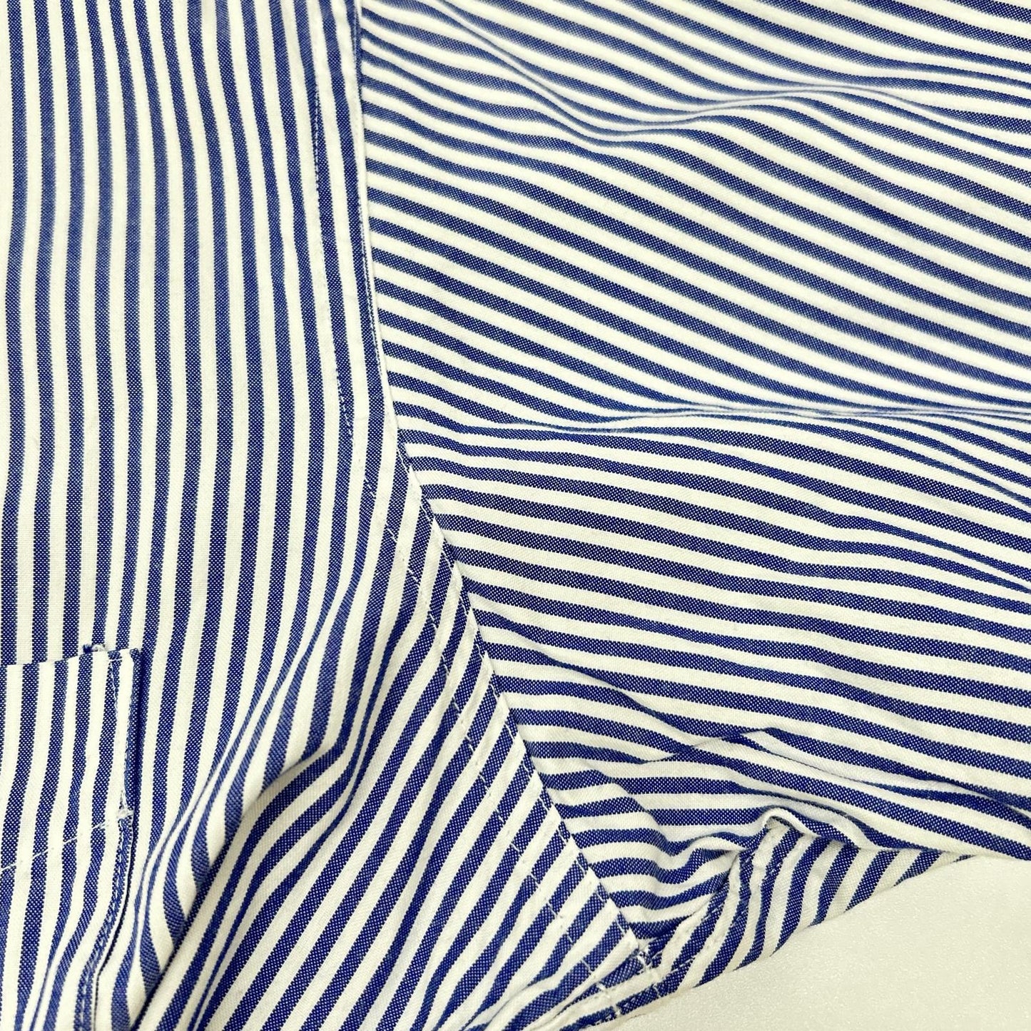 Mountain Research Blue Stripe Embroidery Shirt Size XL