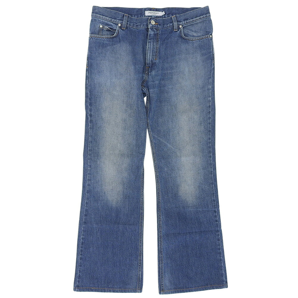 YvesSaintLaurent Cotton Bootcut Denim Jeans Blue Size 52