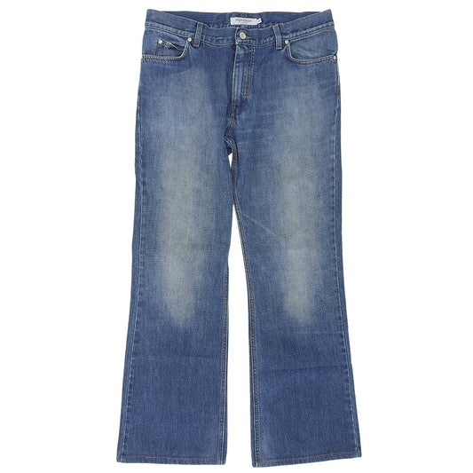 YvesSaintLaurent Cotton Bootcut Denim Jeans Blue Size 52