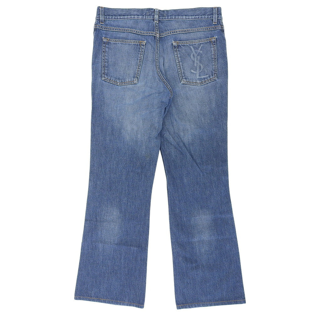 YvesSaintLaurent Cotton Bootcut Denim Jeans Blue Size 52