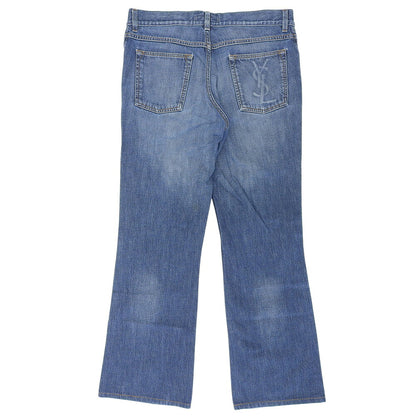 YvesSaintLaurent Cotton Bootcut Denim Jeans Blue Size 52