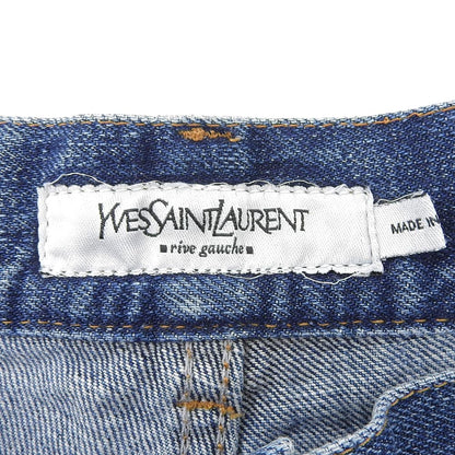 YvesSaintLaurent Cotton Bootcut Denim Jeans Blue Size 52
