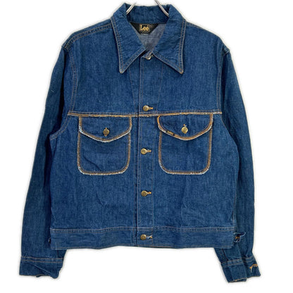 Lee 70s USA Made Indigo Denim Trucker Jacket Size L