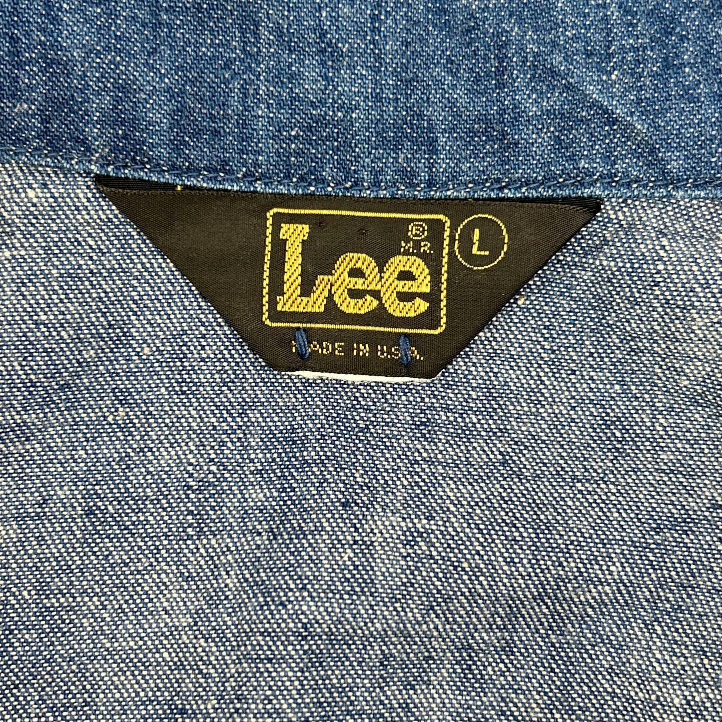 Lee 70s USA Made Indigo Denim Trucker Jacket Size L