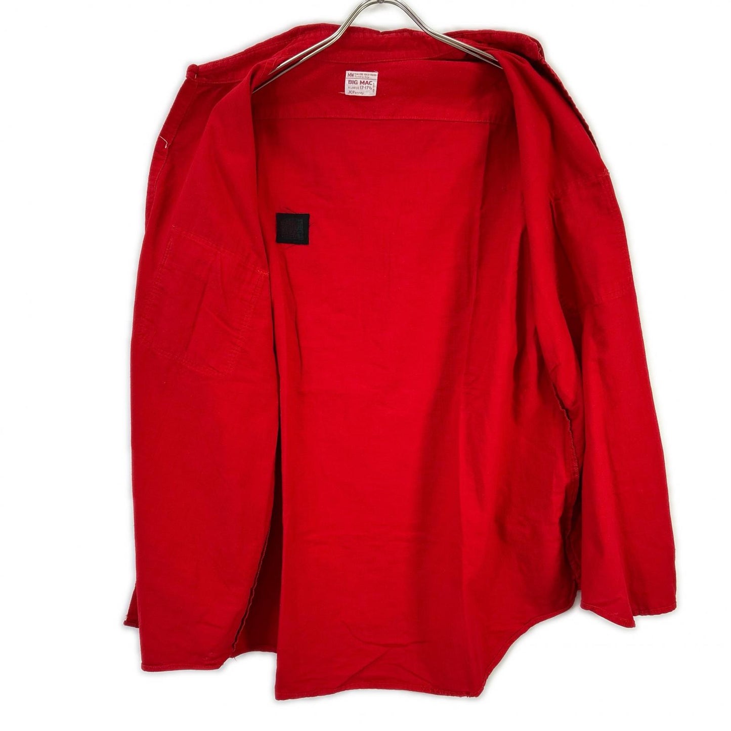 BIG MAC 70s Red Cotton Shirt Size XL