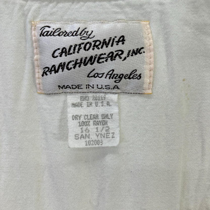 CALIFORNIA RANCH HOUSE Vintage White Western Shirt