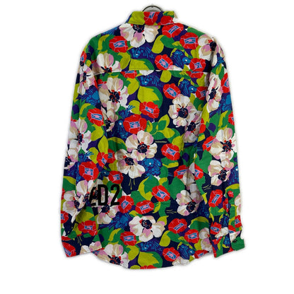 DSQUARED2 S71DM0626 Multi Floral Cotton Shirt Size 50