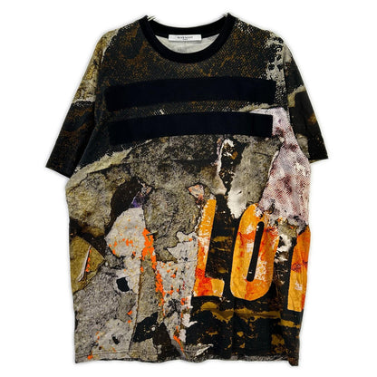 GIVENCHY Graphic Print Black/White Cotton T-Shirt Size XS