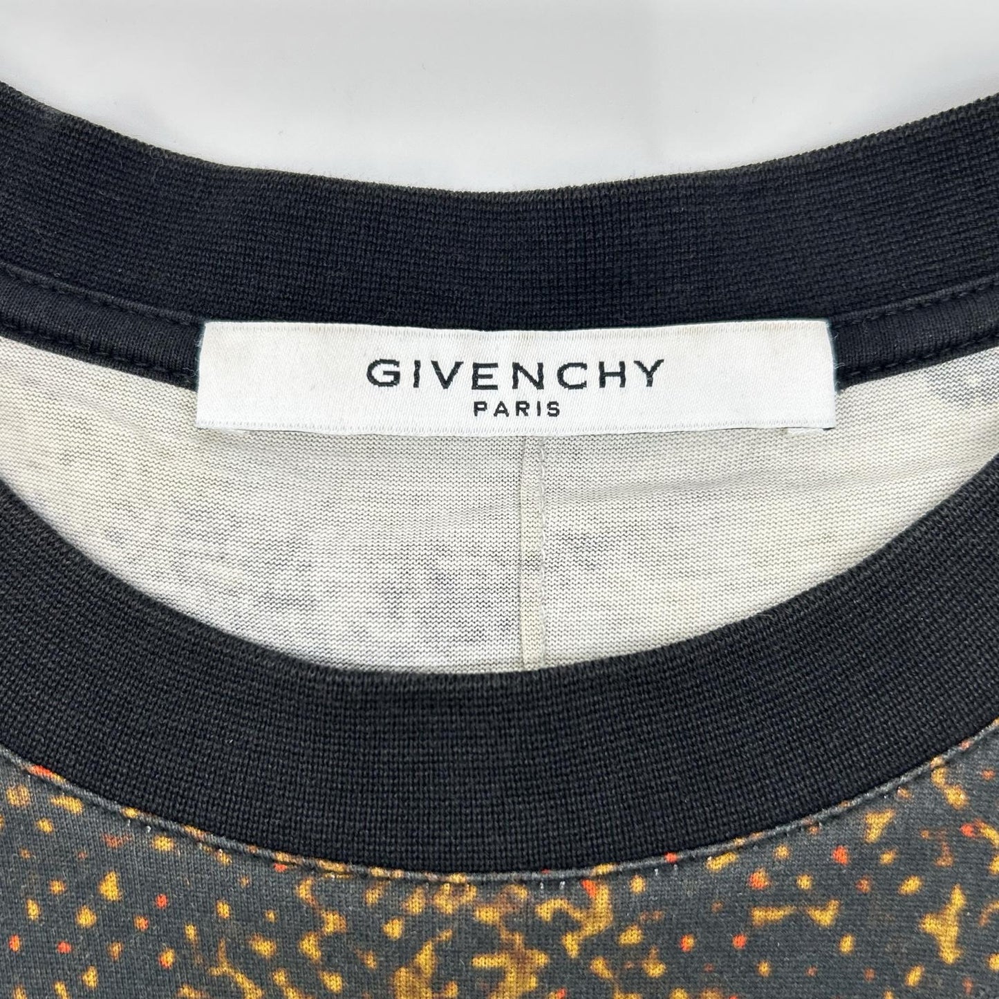 GIVENCHY Graphic Print Black/White Cotton T-Shirt Size XS