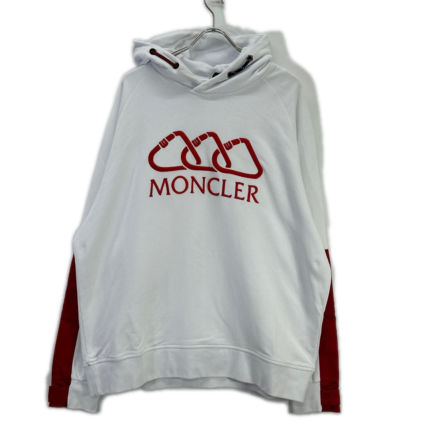 MONCLER 18AW MAGLIA JUMPER Carabiner Cotton Hoodie Size XL