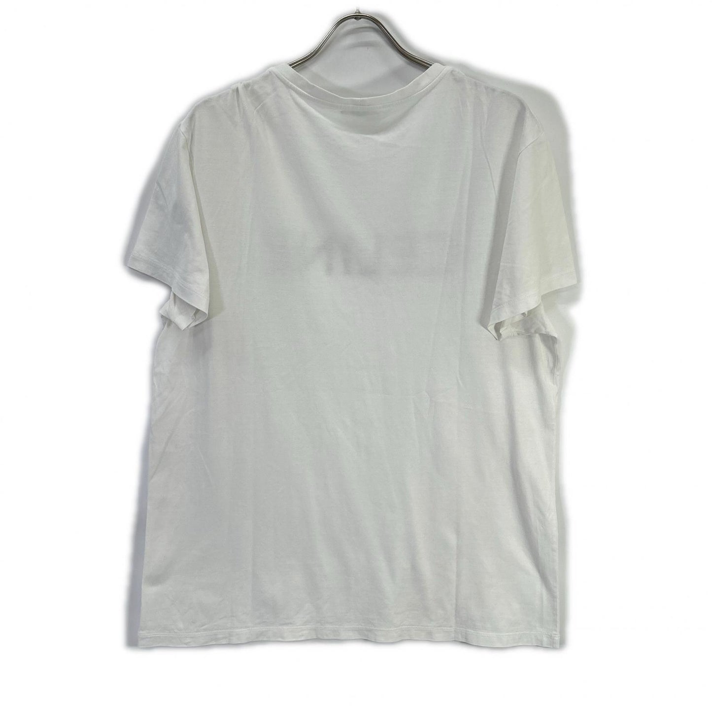 CELINE Classic Logo Loose White Cotton T-Shirt Size L