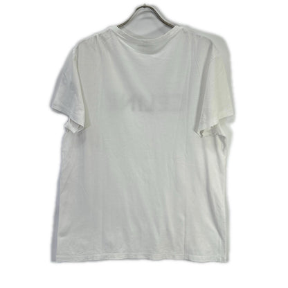 CELINE Classic Logo Loose White Cotton T-Shirt Size L