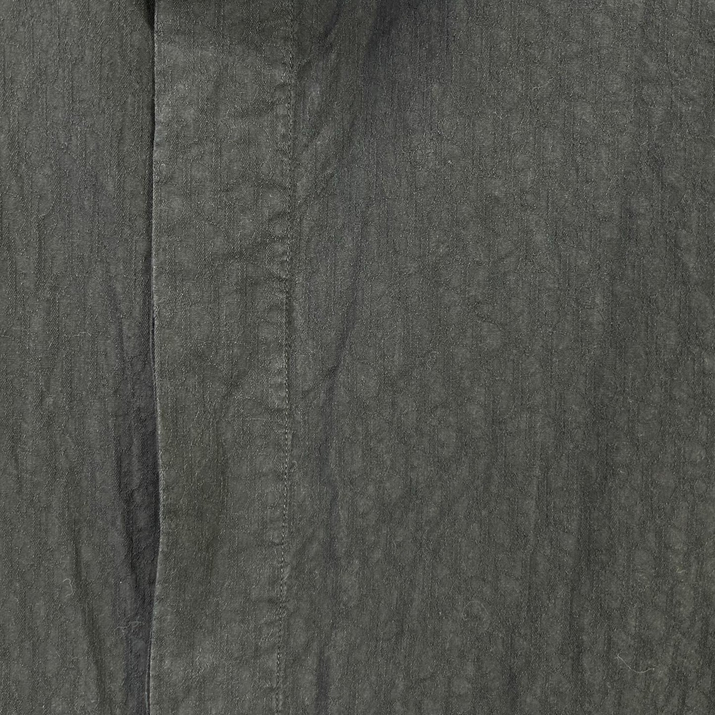 DIOR 013C502A4743 Navy Oblique Jacquard Cotton Shirt Size 42