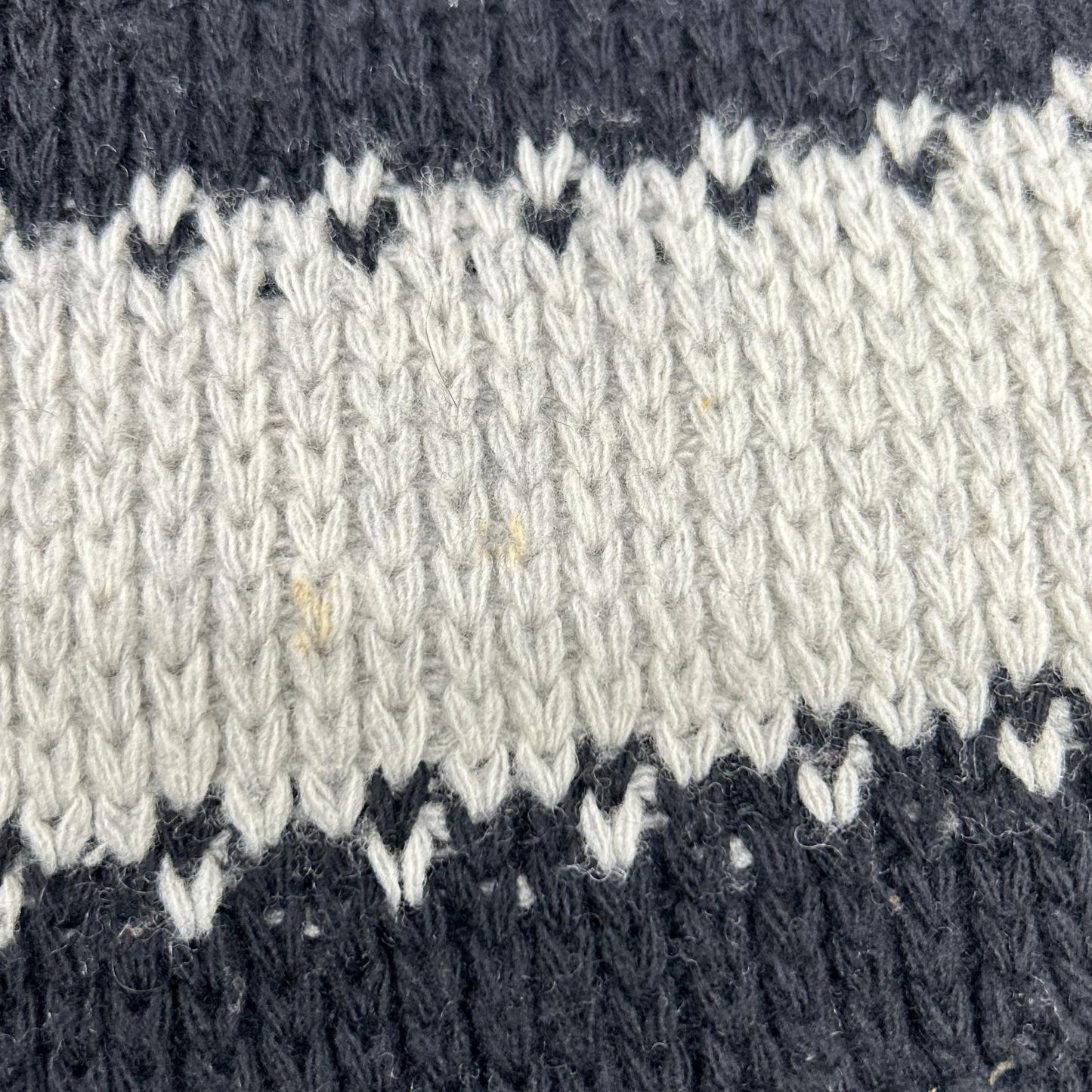 LOUIS VUITTON Black Gray Wool Striped Sweater Size L