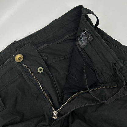 L.G.B. Black Cotton Sarrouel Cargo Pants Size 30