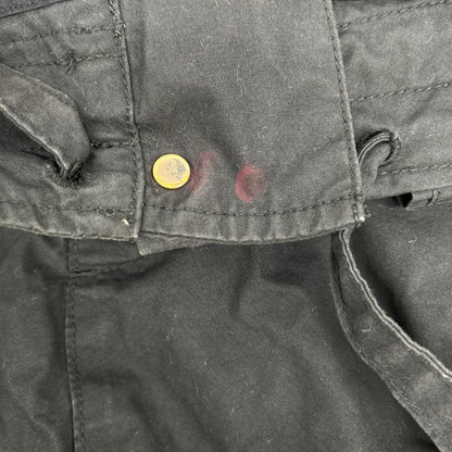 L.G.B. Black Cotton Sarrouel Cargo Pants Size 30