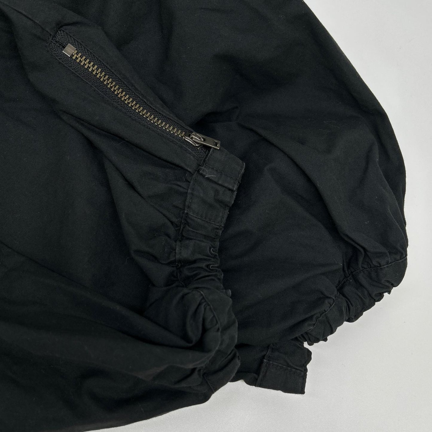 L.G.B. Black Cotton Sarrouel Cargo Pants Size 30