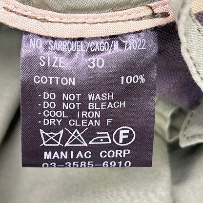 L.G.B. Khaki Cotton Sarrouel Cargo Pants Size 30