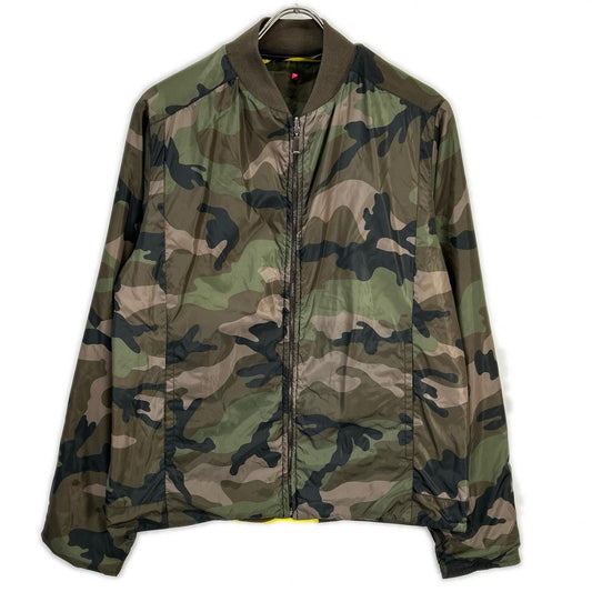 VALENTINO Khaki Camo Reversible Nylon Blouson Jacket Size 48