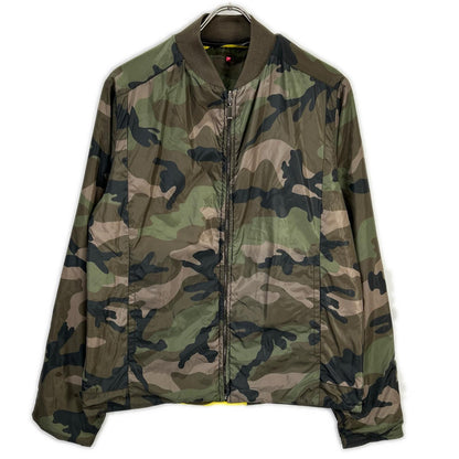 VALENTINO Khaki Camo Reversible Nylon Blouson Jacket Size 48