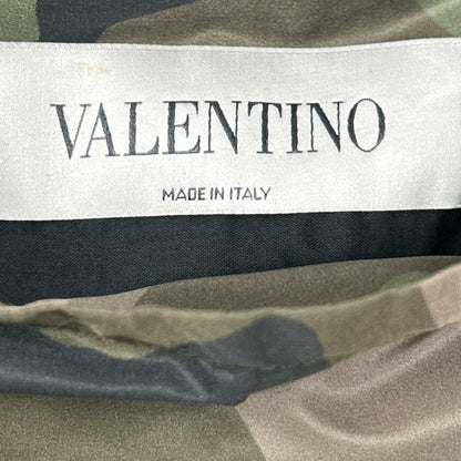 VALENTINO Khaki Camo Reversible Nylon Blouson Jacket Size 48