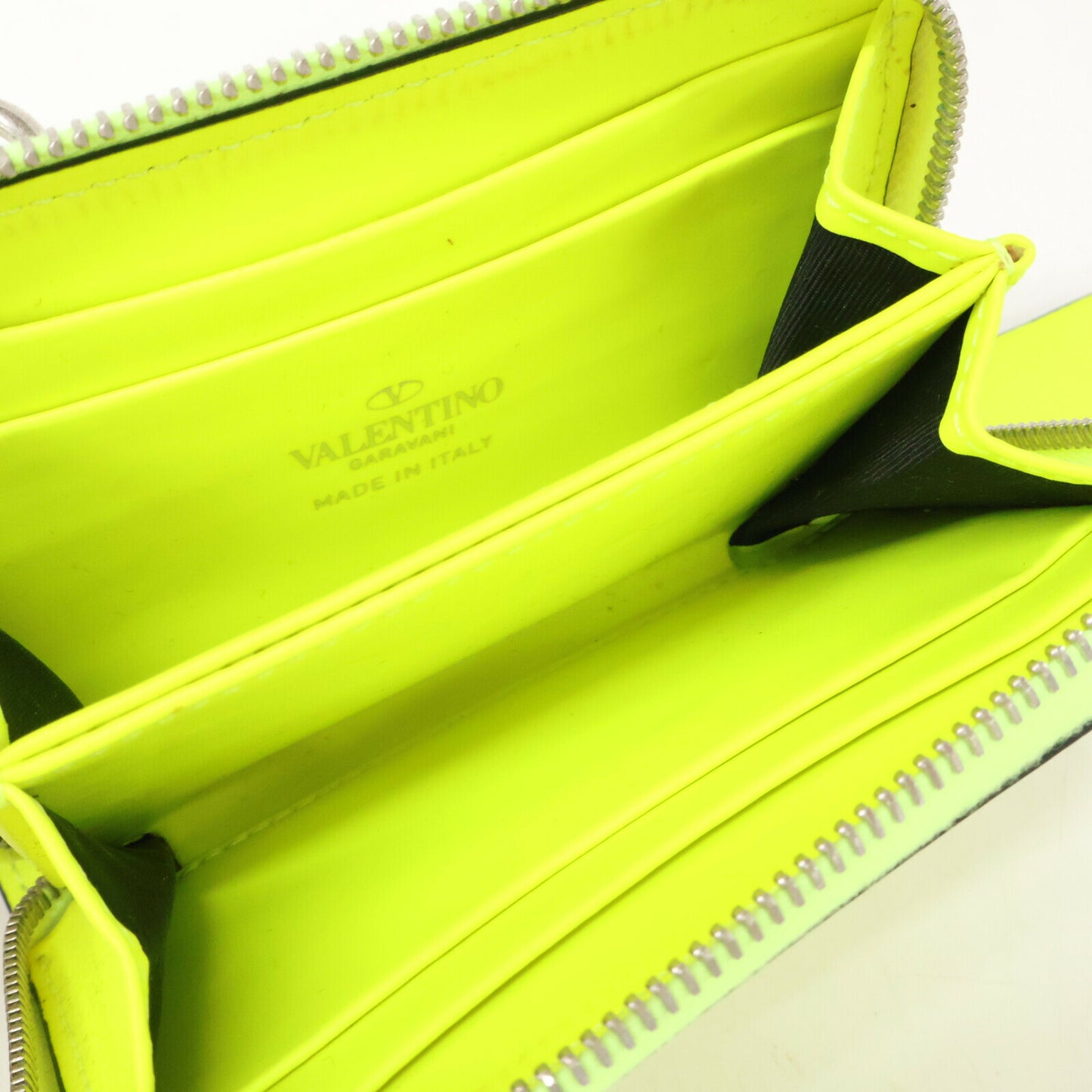 VALENTINO VLTN Fluo Neckholder Leather Wallet Size ONE SIZE