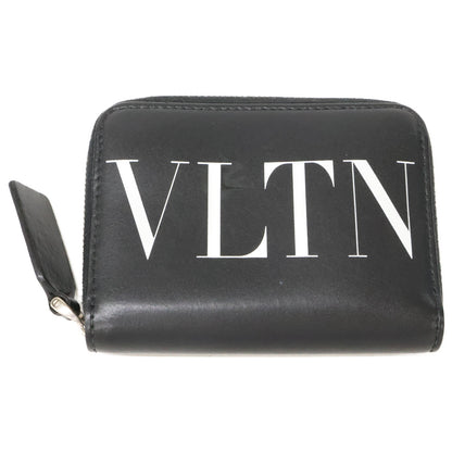 VALENTINO VLTN Fluo Neckholder Leather Wallet Size ONE Black