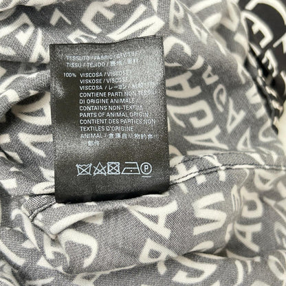 BALENCIAGA 508467 All-over Logo Rayon Shirt Size 38