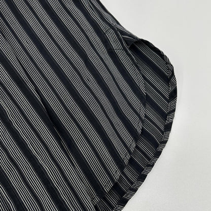 GUCCI 121037 Black Stripe Cotton Long Sleeve Shirt