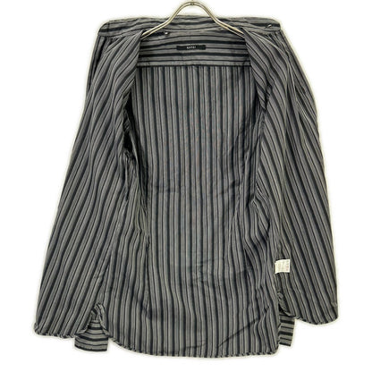 GUCCI 121037 Black Stripe Cotton Long Sleeve Shirt