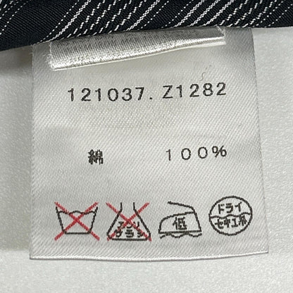 GUCCI 121037 Black Stripe Cotton Long Sleeve Shirt