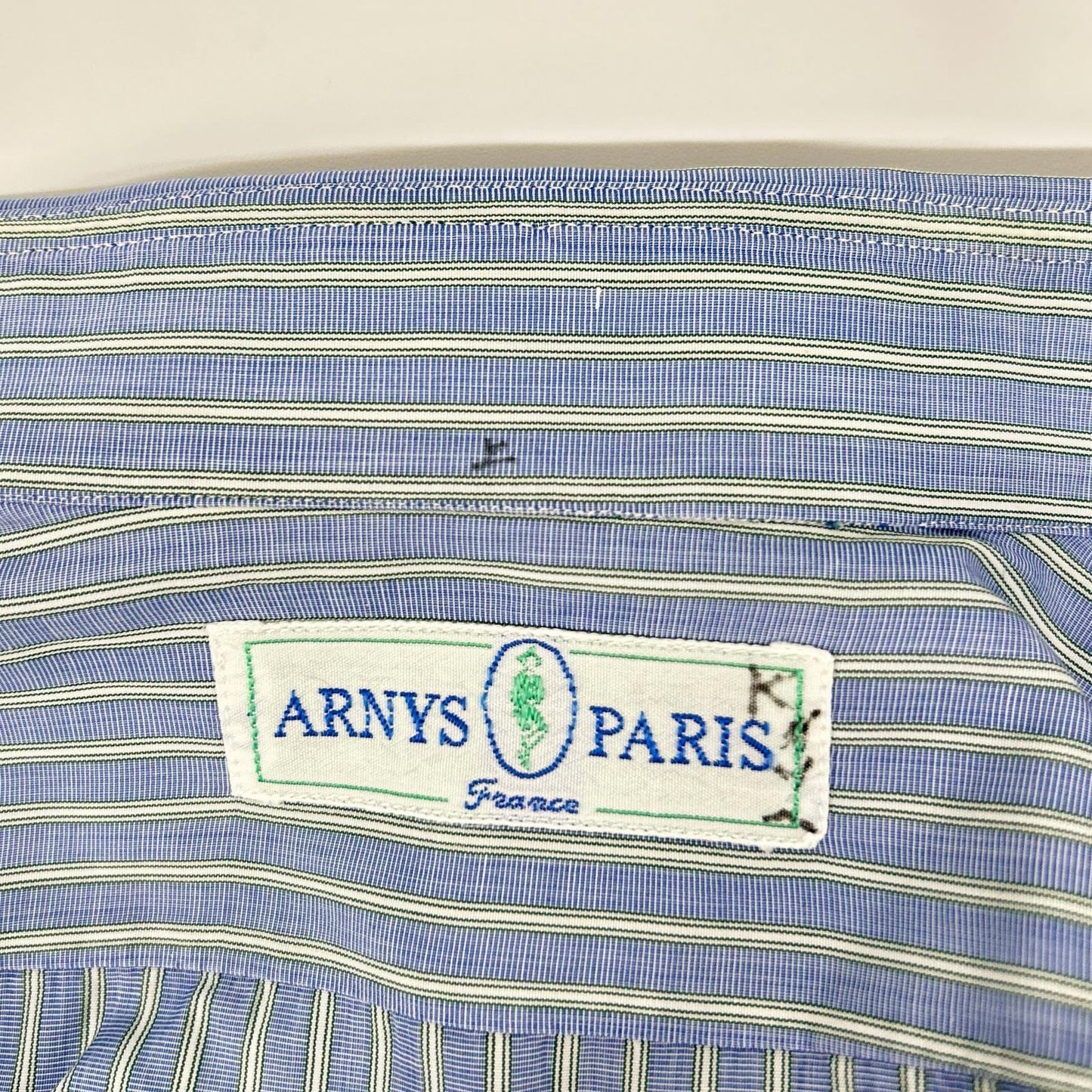ARNYS Blue Stripe Cotton Long Sleeve Shirt