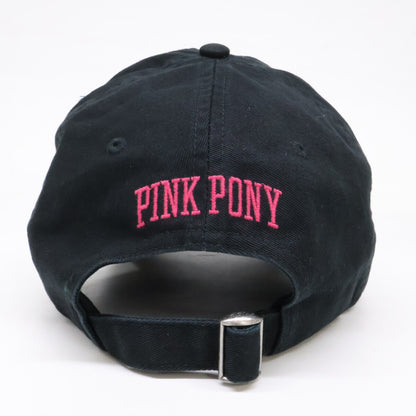 POLO RALPH LAUREN Pink Pony Twill Ball Cap Black