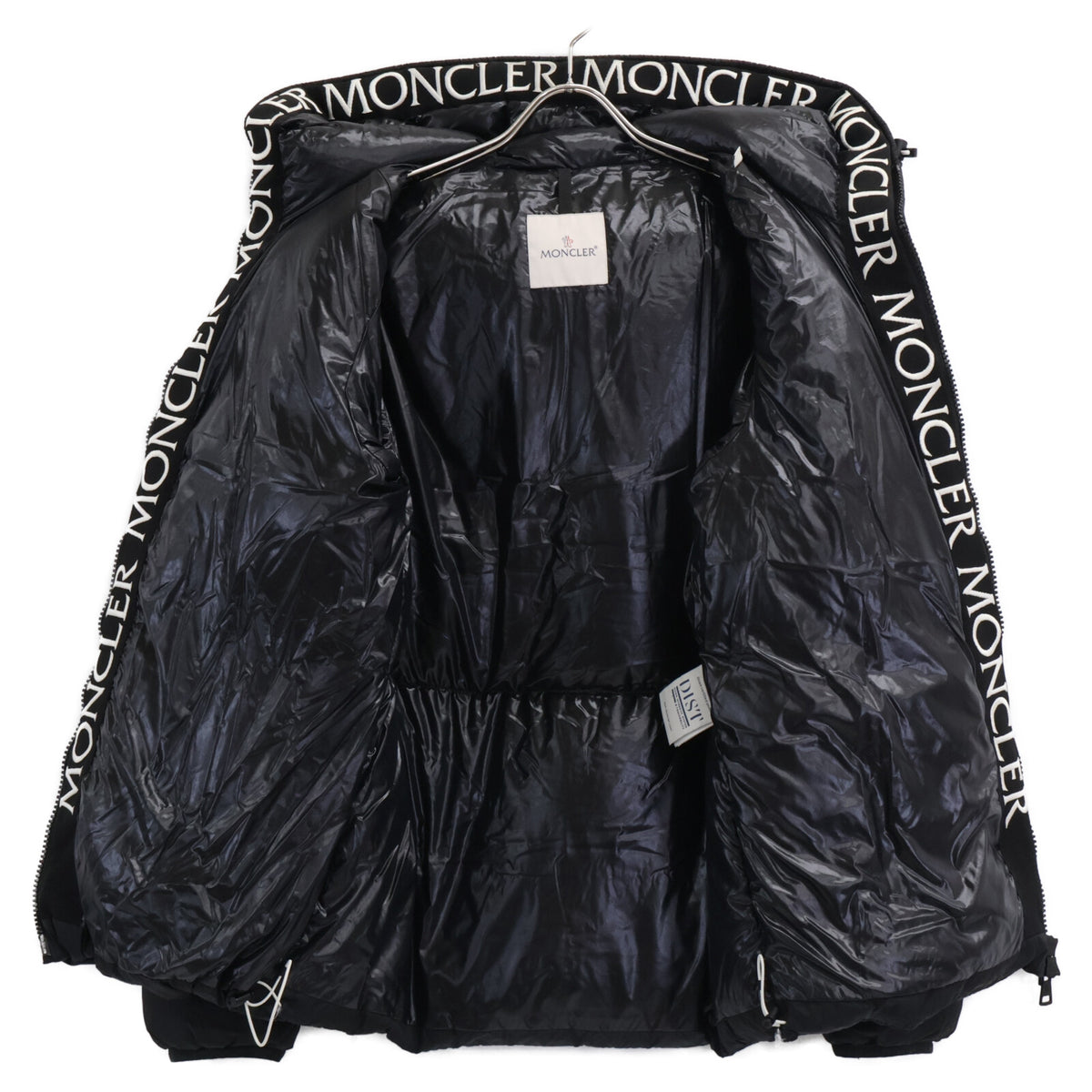 Moncler MONTCLA Inner Logo Tape Hooded Jacket Black Size 4