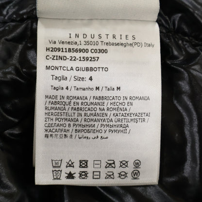 Moncler MONTCLA Inner Logo Tape Hooded Jacket Black Size 4