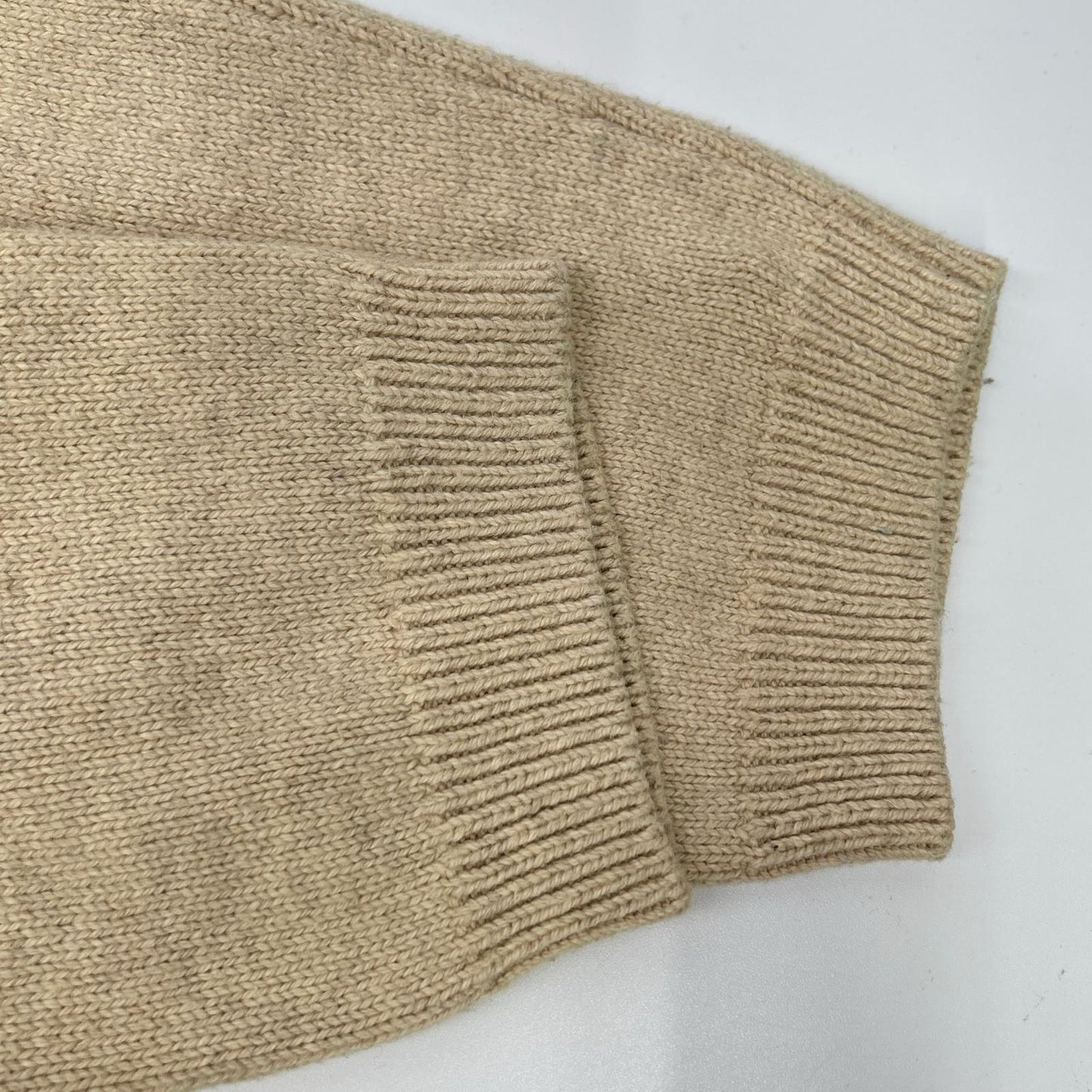 HUMAN MADE Heart Logo Fleece Wool Light Beige Sweater Size XL