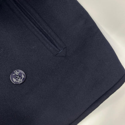 doublet 18AW BONDING OVERSIZED Wool Peacoat Navy Coat Size M