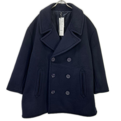 doublet 18AW BONDING OVERSIZED Wool Peacoat Navy Coat Size M