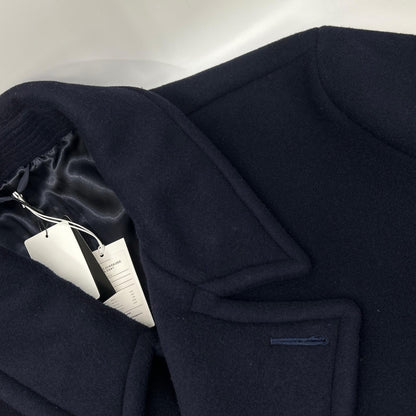 doublet 18AW BONDING OVERSIZED Wool Peacoat Navy Coat Size M