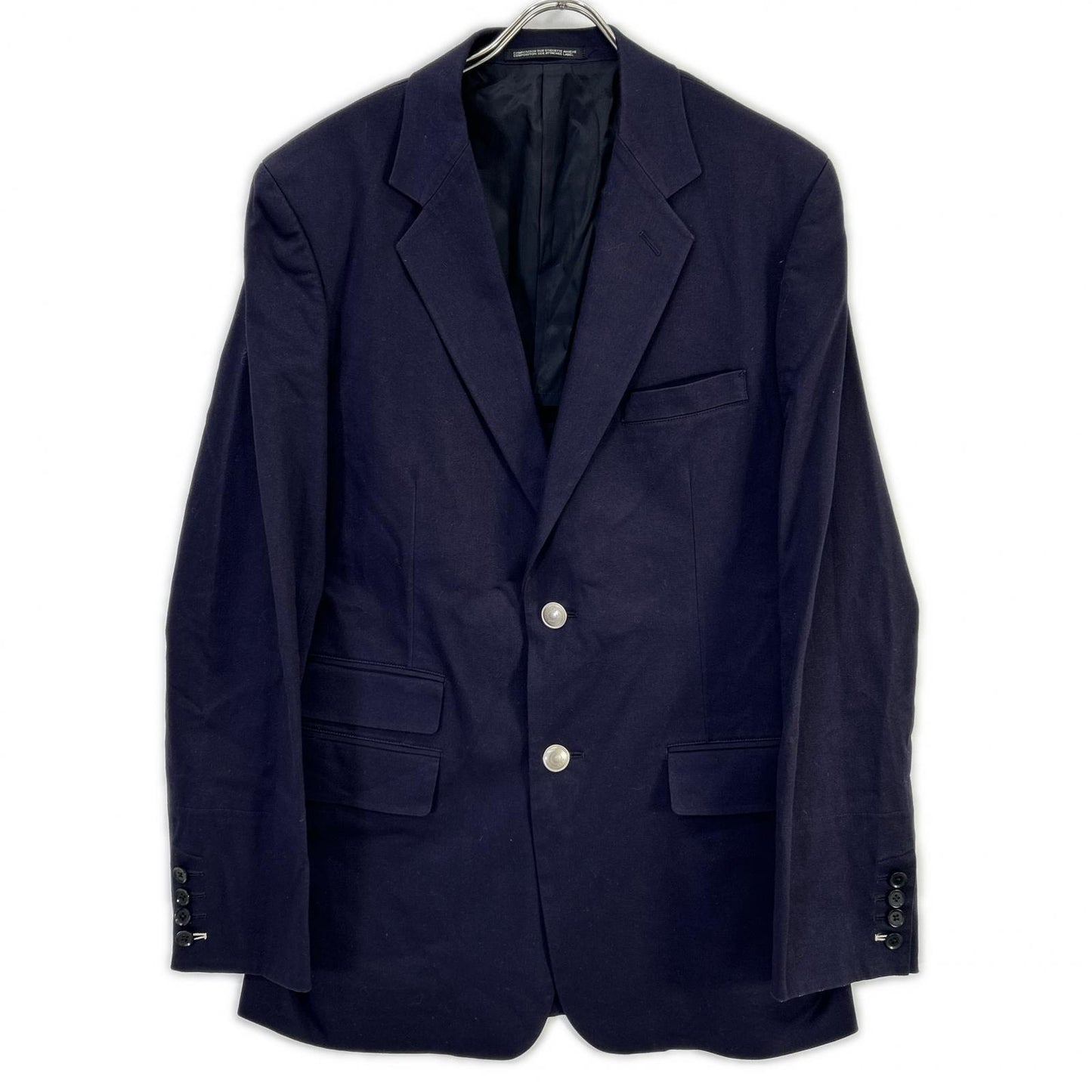 Yohji Yamamoto POUR HOMME Silver Button Blazer Navy Size 3